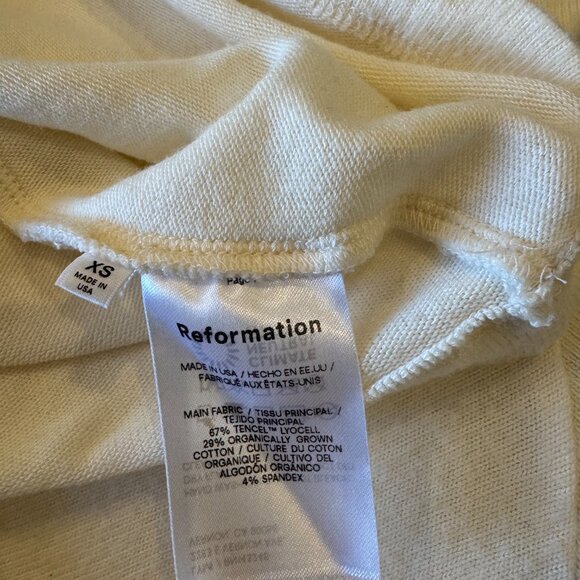 Reformation Aspen Cream Fior Di Latte Knit Mini Sweater Dress NWOT - Picture 9 of 9